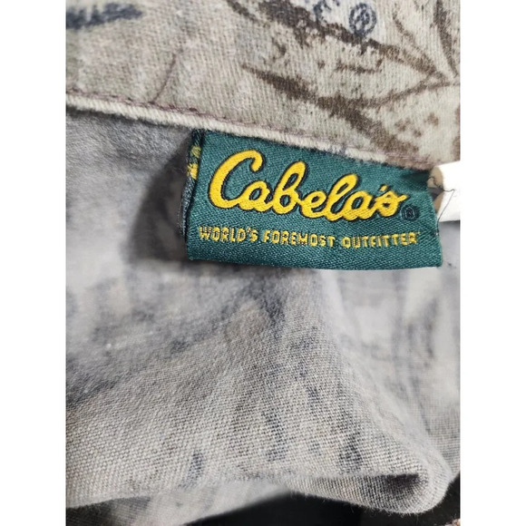 Cabelas Camouflage Hunting Shirt Long Sleeve Youth Size 14 Made In USA - Picture 10 of 10